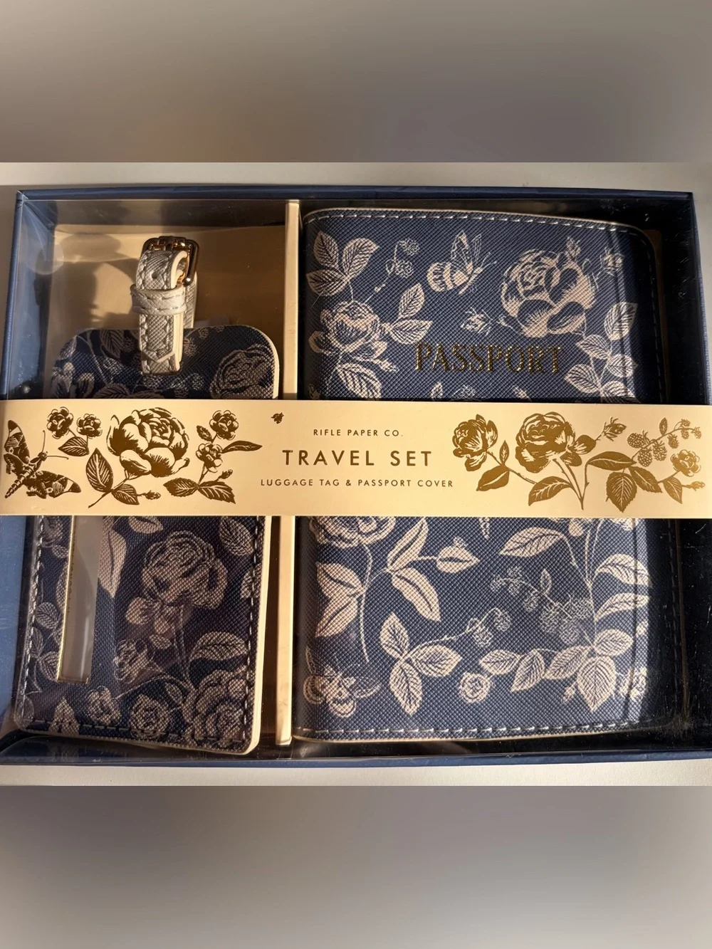 Floral Passport Holder & Luggage Tag Set